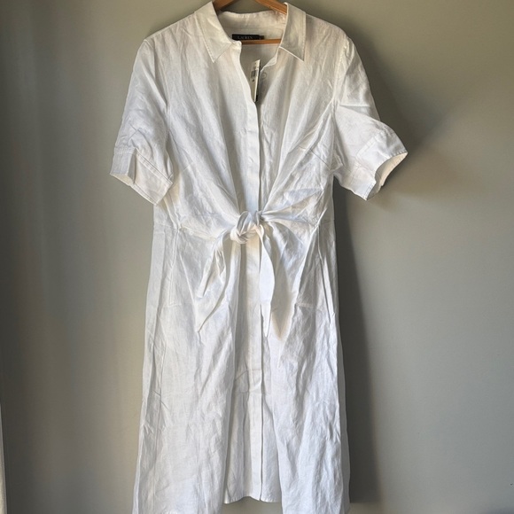 NWT‼️Ralph Lauren Tie-front Shirt Dress size 20W - Picture 2 of 7